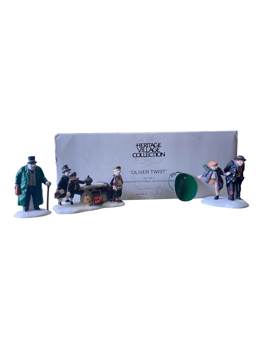 DEPT 56 Heritage Village OLIVER TWIST Set of 3 with Original Box Christmas Vtg